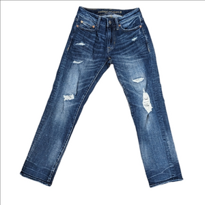 American Eagle Slim Straight Distressed Jeans Size 26x28